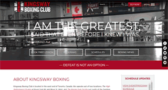 Desktop Screenshot of kingswayboxingclub.com