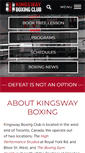 Mobile Screenshot of kingswayboxingclub.com